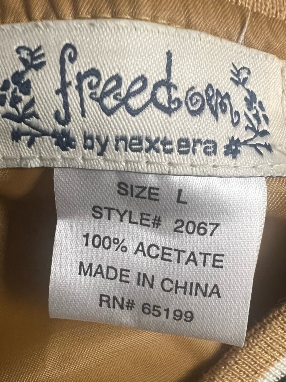 Next Era Gold Satin Bomber Jacket - Picture 4 of 4